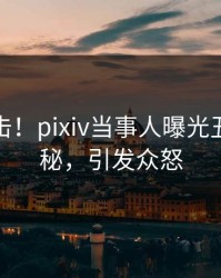 今晨直击！pixiv当事人曝光丑闻，揭秘，引发众怒