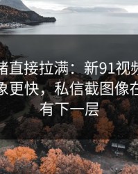 这次情绪直接拉满：新91视频反转来得比想象更快，私信截图像在提醒还有下一层