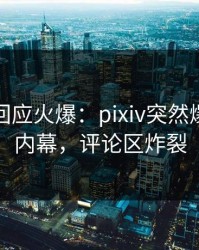 神秘人回应火爆：pixiv突然爆出爆料内幕，评论区炸裂