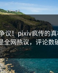大V回应争议！pixiv疯传的真相背后竟然是全网热议，评论数破万