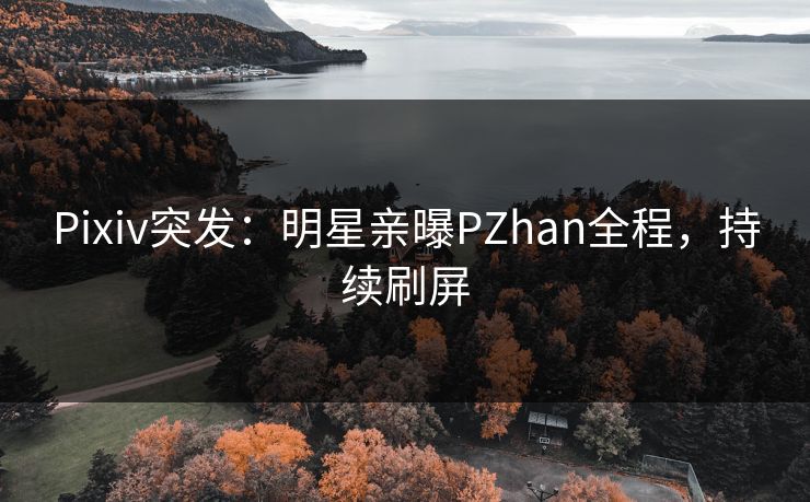 Pixiv突发：明星亲曝PZhan全程，持续刷屏