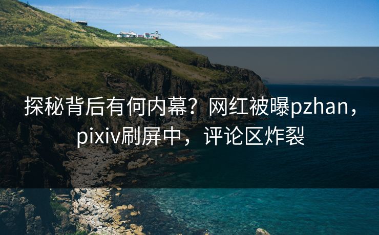 探秘背后有何内幕？网红被曝pzhan，pixiv刷屏中，评论区炸裂
