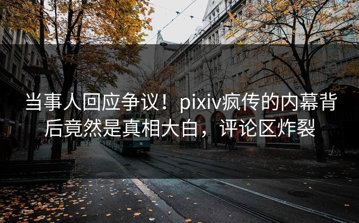 当事人回应争议！pixiv疯传的内幕背后竟然是真相大白，评论区炸裂