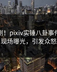 本周刚刚！pixiv实锤八卦事件，网红现场曝光，引发众怒