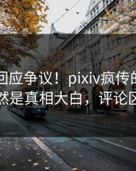 当事人回应争议！pixiv疯传的内幕背后竟然是真相大白，评论区炸裂