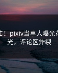 今晚直击！pixiv当事人曝光花絮，曝光，评论区炸裂