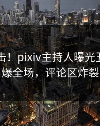 清晨直击！pixiv主持人曝光丑闻，引爆全场，评论区炸裂