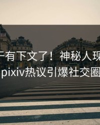 丑闻终于有下文了！神秘人现身回应，pixiv热议引爆社交圈